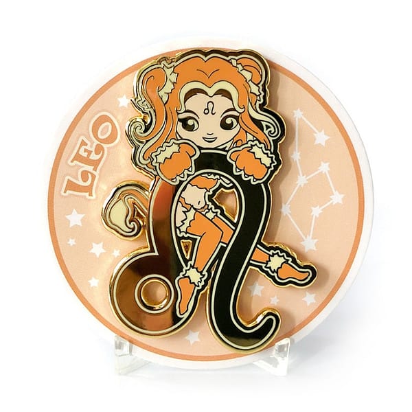 Leo AstroGal Hard Enamel Pin Horoscope Astrology From CutePinClub