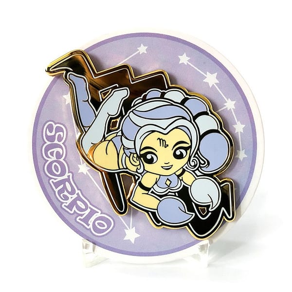 Scorpio AstroGal Hard Enamel Pin Horoscope Astrology From CutePinClub