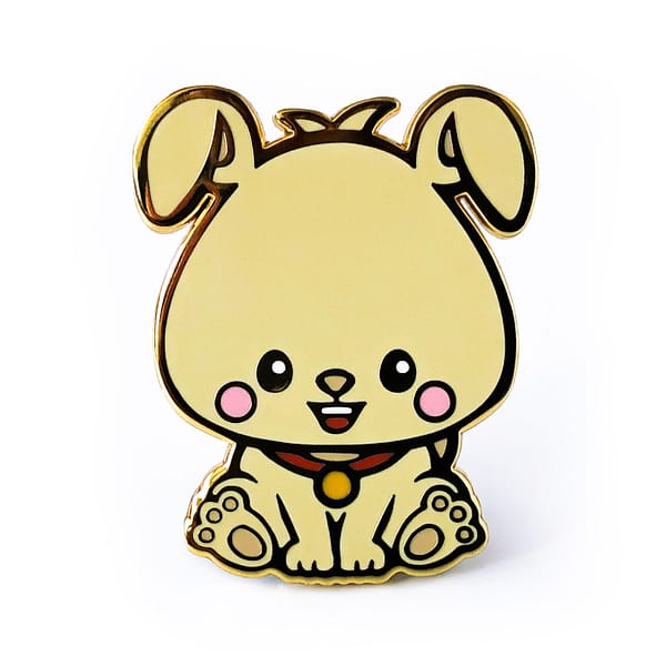 Chinese Zodiac Baby Dog Hard Enamel Pin From CutePinClub