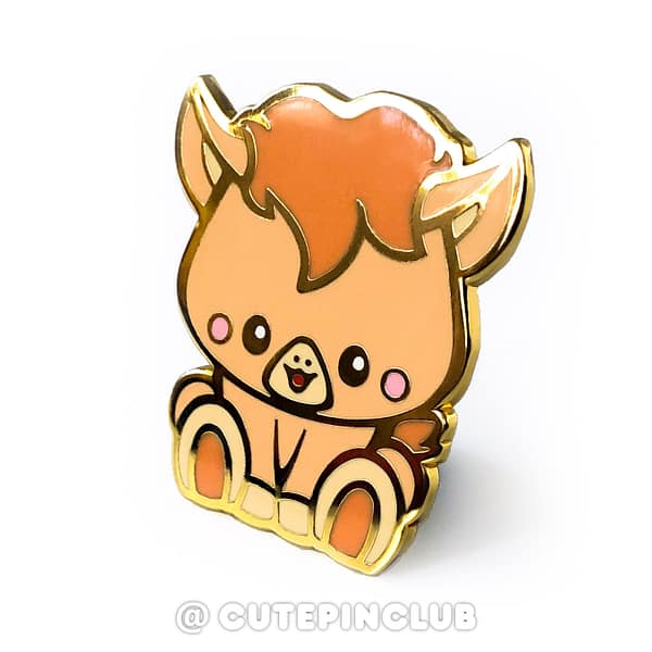 Chinese Zodiac Baby Horse Hard Enamel Pin From CutePinClub