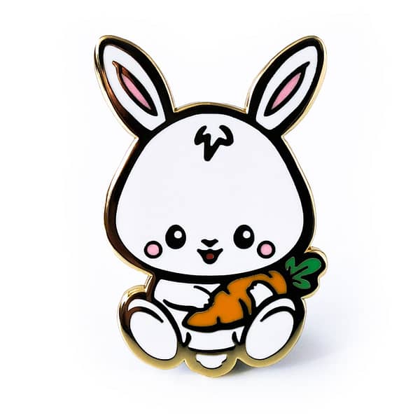Chinese Zodiac Baby Rabbit Hard Enamel Pin From CutePinClub