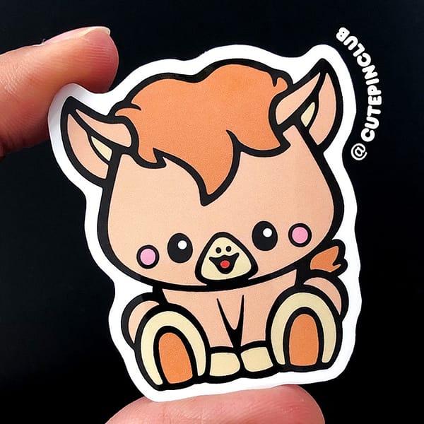 Chinese Zodiac Baby Vinyl Sticker Horse