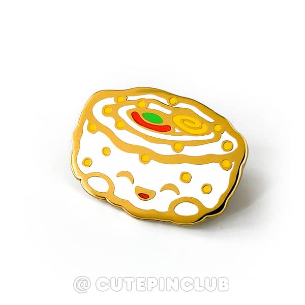 Yummy Sushi California Roll Hard Enamel Pin From CutePinClub
