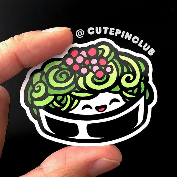 Yummy Sushi Chukawakame Vinyl Sticker