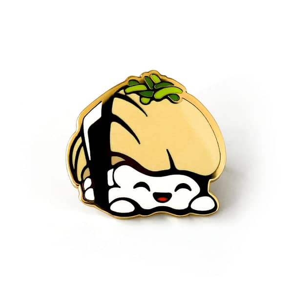 Yummy Sushi Ika Hard Enamel Pin From CutePinClub