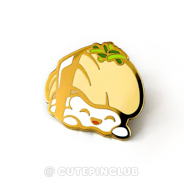 Yummy Sushi Ika Hard Enamel Pin From CutePinClub