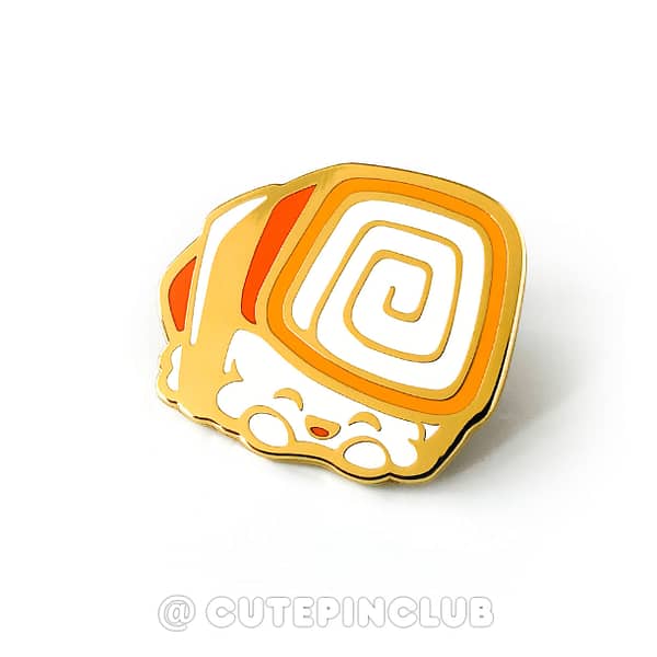 Yummy Sushi Kani Hard Enamel Pin From CutePinClub