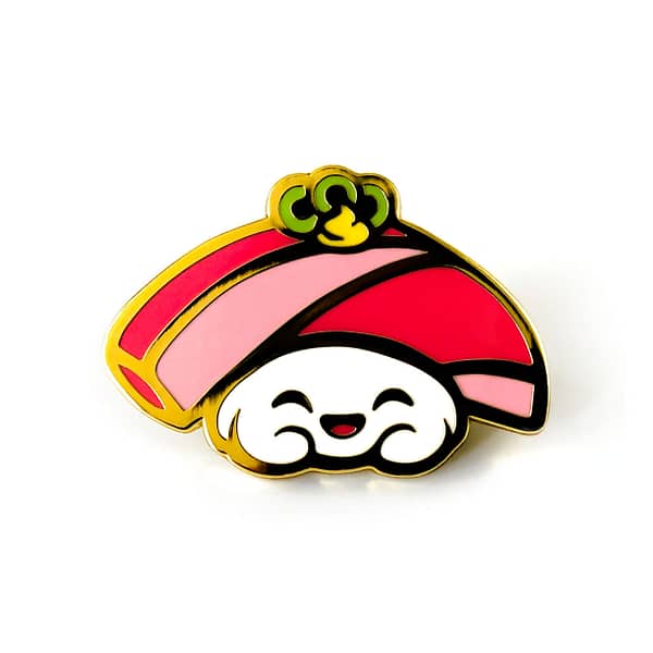 Yummy Sushi Maguro Hard Enamel Pin From CutePinClub