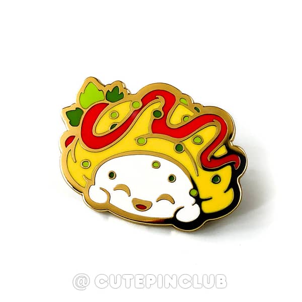 Yummy Sushi Omurice Hard Enamel Pin From CutePinClub