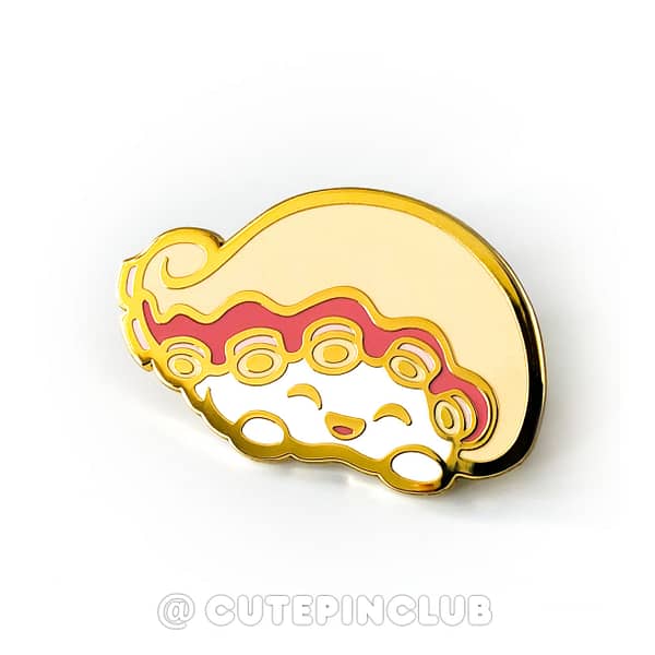 Yummy Sushi Tako Hard Enamel Pin From CutePinClub