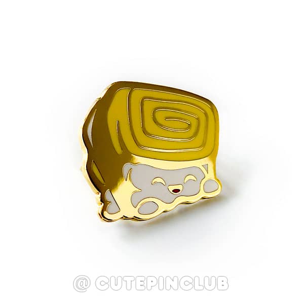 Yummy Sushi Tamago Hard Enamel Pin From CutePinClub