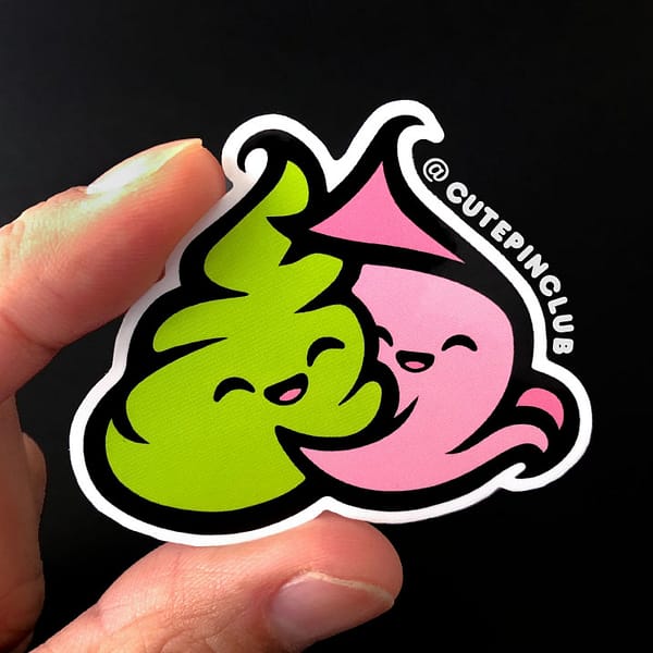 Yummy Sushi Wasabi and Ginger Vinyl Sticker
