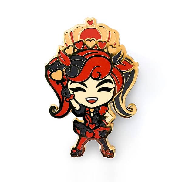 Queen of Hearts Hard Enamel Pin from Alice in Wonderland
