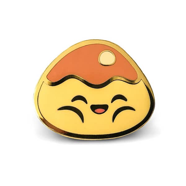 Baked Pork Bun Dim Sum Hard Enamel Pin