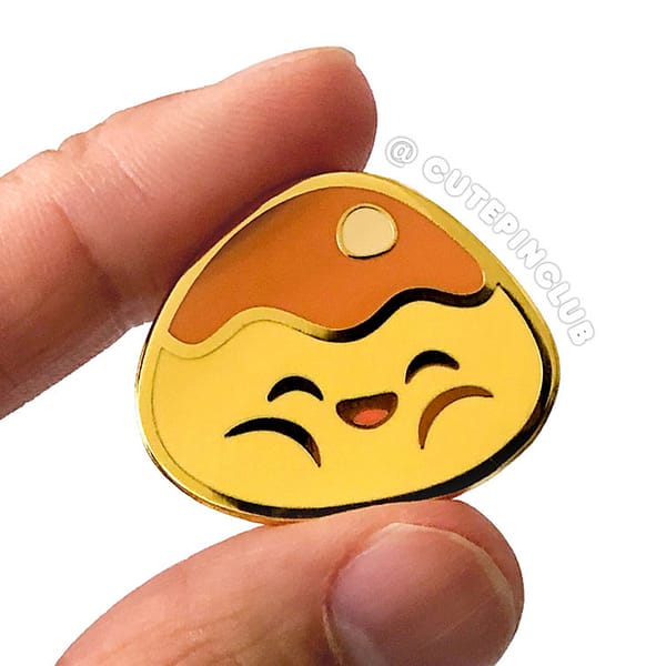 Baked Pork Bun Dim Sum Hard Enamel Pin