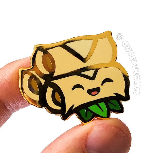 Fried Egg Roll Dim Sum Hard Enamel Pin