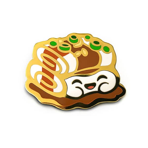Rice Noodle Roll Dim Sum Hard Enamel Pin