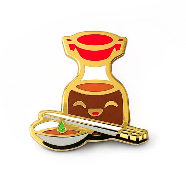 Soy Sauce Dim Sum Hard Enamel Pin