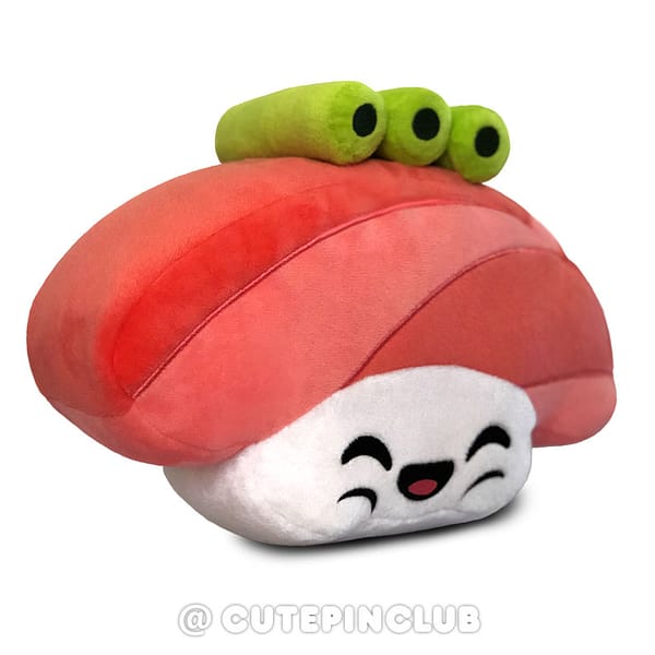 yummy sushi maguro tuna plushie pillow