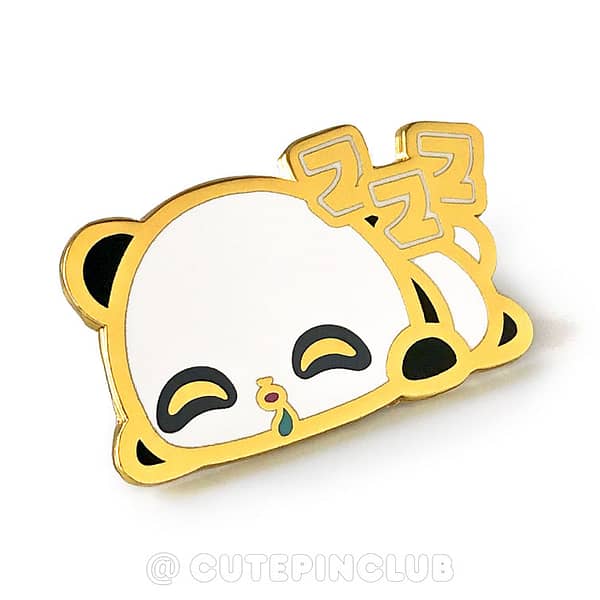 Little Cuties Sleeping Panda Hard Enamel Pin
