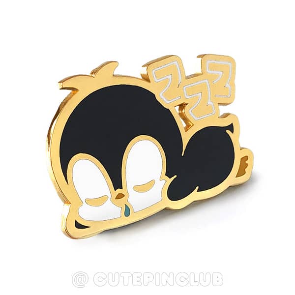 Little Cuties Sleeping Penguin Hard Enamel Pin