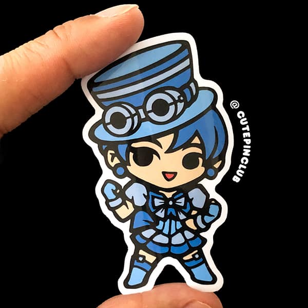 Steampunk Sailor Mercury Vinyl Sticker Decal