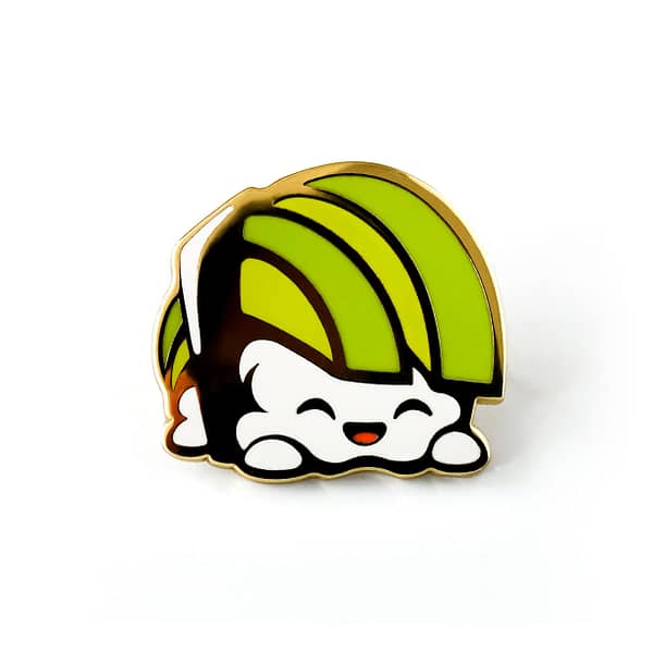Yummy Sushi Avocado Hard Enamel Pin From CutePinClub