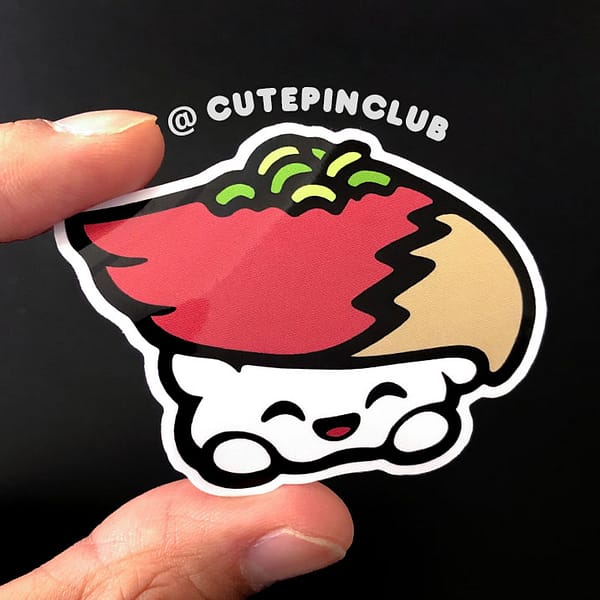 Yummy Sushi Hokkigai Vinyl Sticker