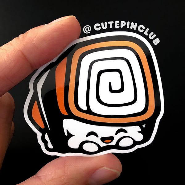 Yummy Sushi Kani Vinyl Sticker