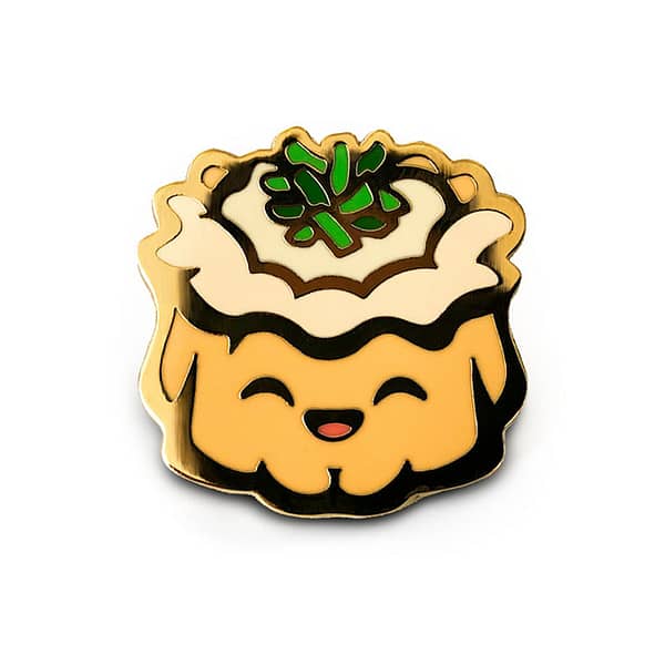 Open Shrimp Dumpling Dim Sum Hard Enamel Pin