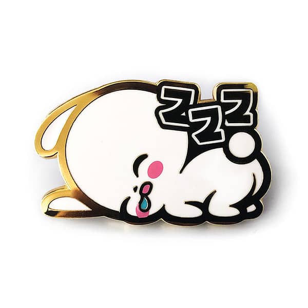Little Cuties Sleeping Bunny Hard Enamel Pin