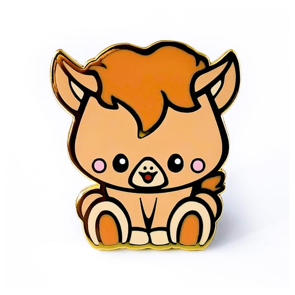 Chinese Zodiac Baby Horse Hard Enamel Pin From CutePinClub