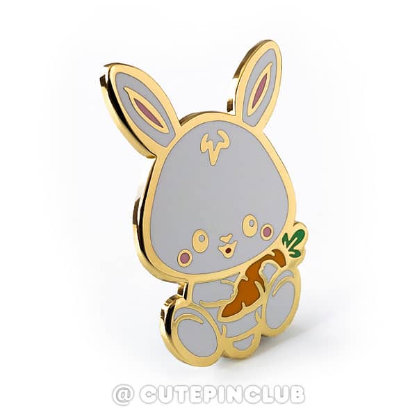 Chinese Zodiac Baby Rabbit Hard Enamel Pin From CutePinClub