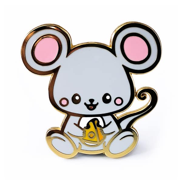 Chinese Zodiac Baby Rat Hard Enamel Pin From CutePinClub