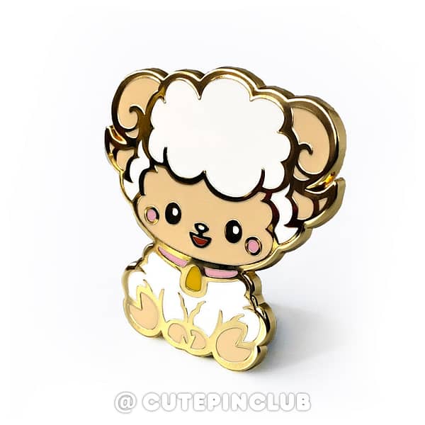 Chinese Zodiac Baby Sheep Hard Enamel Pin From CutePinClub