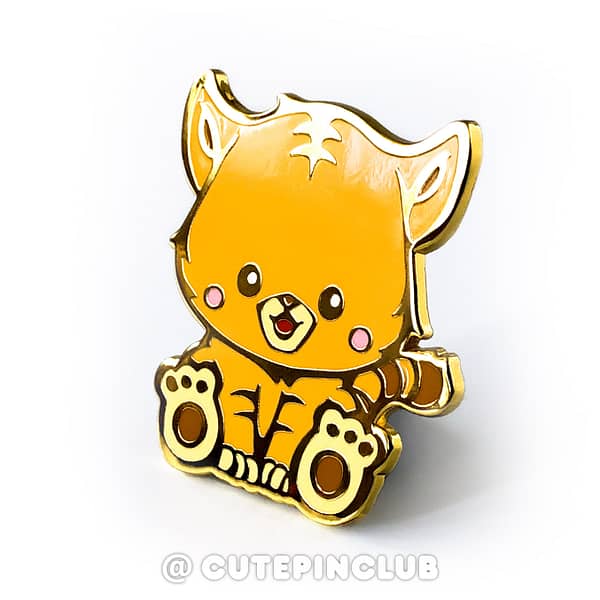 Chinese Zodiac Baby Tiger Hard Enamel Pin From CutePinClub