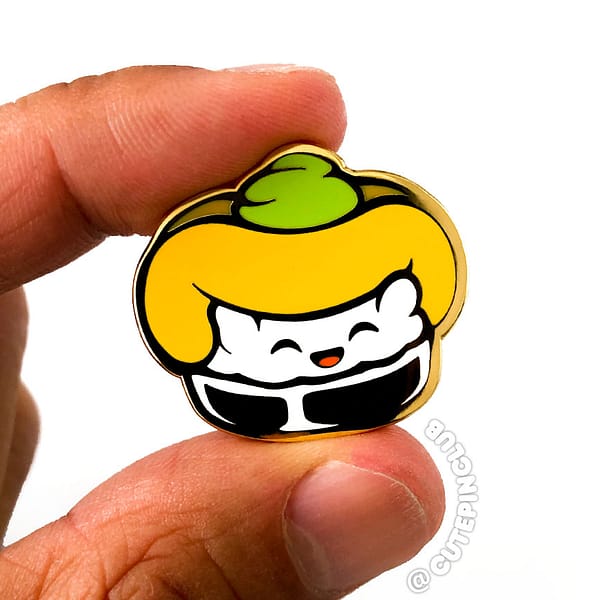 Yummy Sushi Uni Hard Enamel Pin From CutePinClub