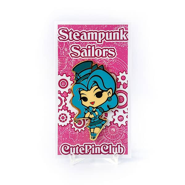 Steampunk Sailor Neptune Hard Enamel Pin