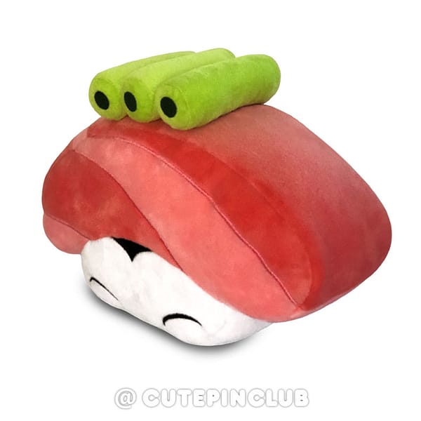 yummy sushi maguro tuna plushie pillow