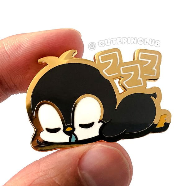 Little Cuties Sleeping Penguin Hard Enamel Pin
