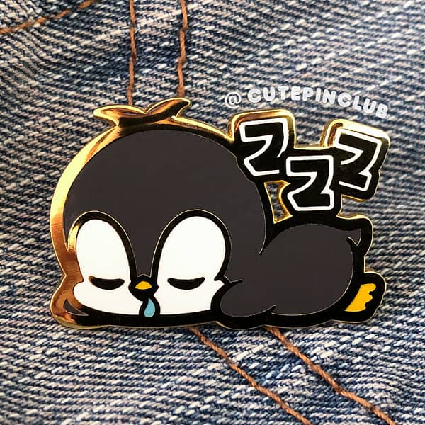 Little Cuties Sleeping Penguin Hard Enamel Pin